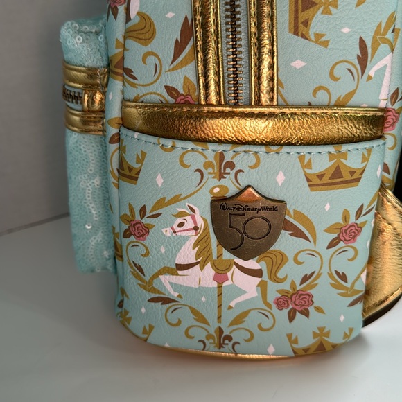 Regal Carousel Disney Parks Loungefly Mickey Main Attraction Backpack #7 NWT - Picture 3 of 11
